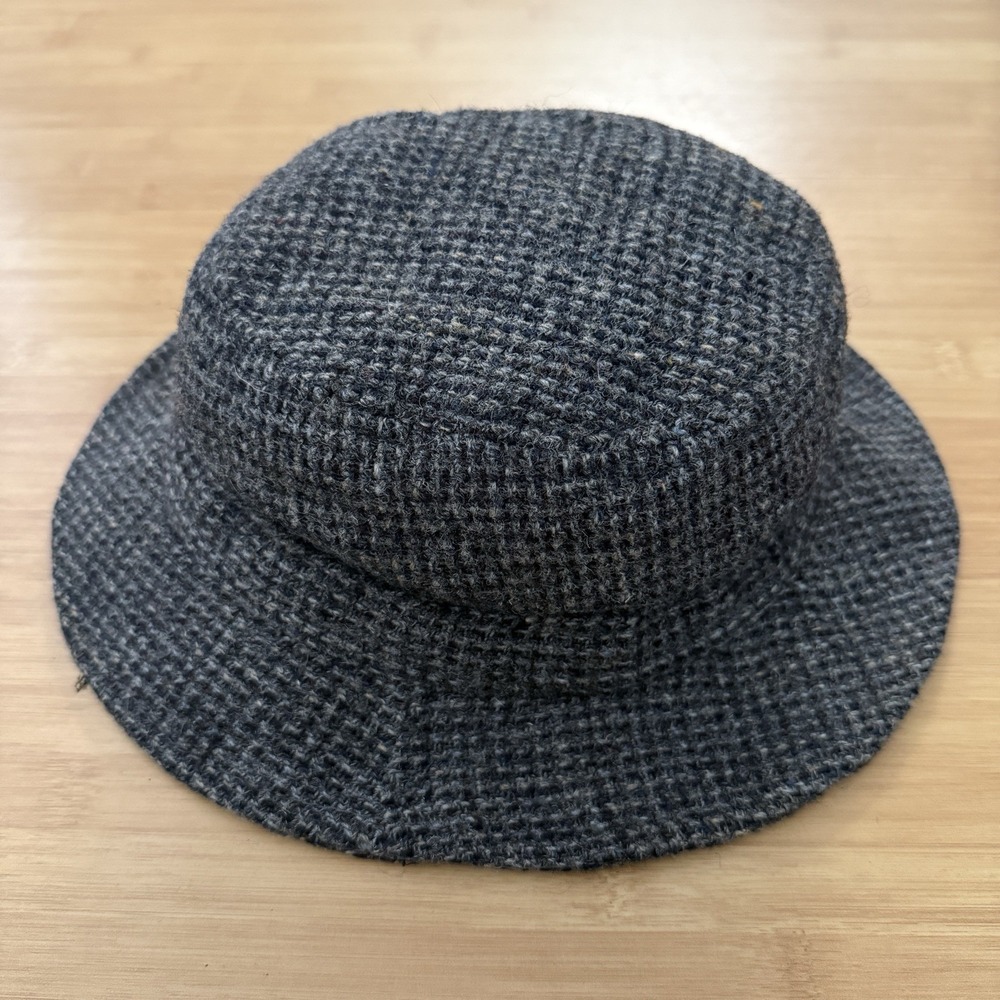 VINTAGE L L Bean Harris Tweed Hat, 100% Scottish Wool Gore-Tex Medium Grandpa - Picture 2 of 5